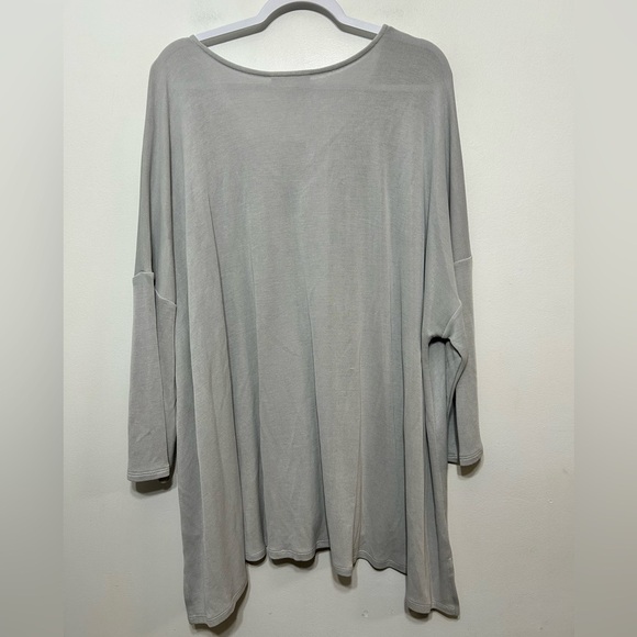 New! Pure Jill by J Jill Sandwashed Split Tunic Womens Size 4X Soft Marble - Picture 7 of 10